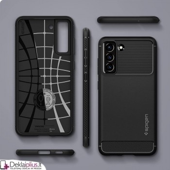Spigen rugged armor guminis dėklas (telefonui Samsung S21 Fe) Spigen rugged armor guminis dėklas (telefonui Samsung S21 Fe)